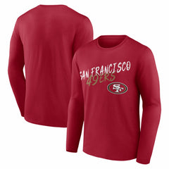 San Francisco 49ers Hustle Long Sleeve T-Shirt Scarlet