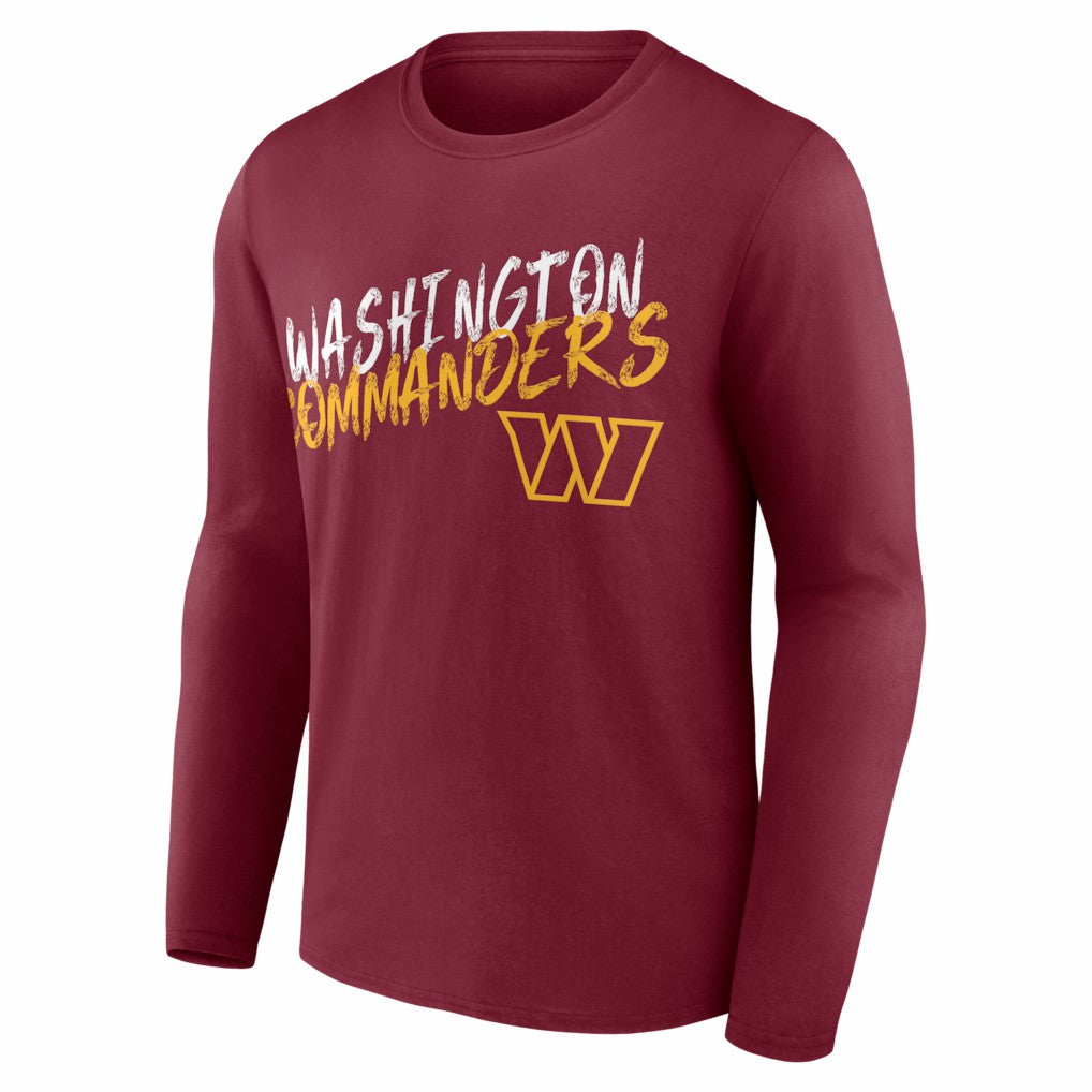 Washington Commanders Hustle Long Sleeve T-Shirt Burgundy