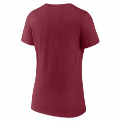 Washington Commanders Women's Hustle V-Neck T-Shirt Burgundy