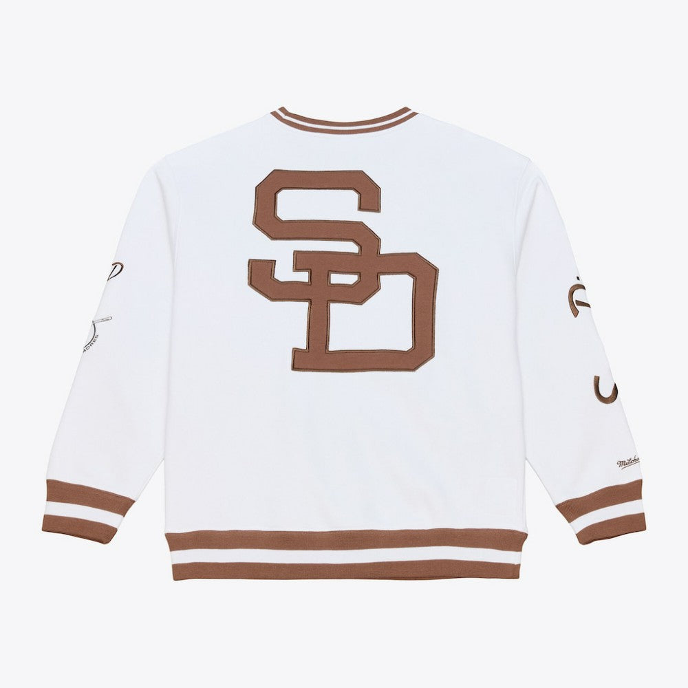 San Diego Padres Mitchell & Ness Arctic Fleece Sweatshirt - White Sweatshirts