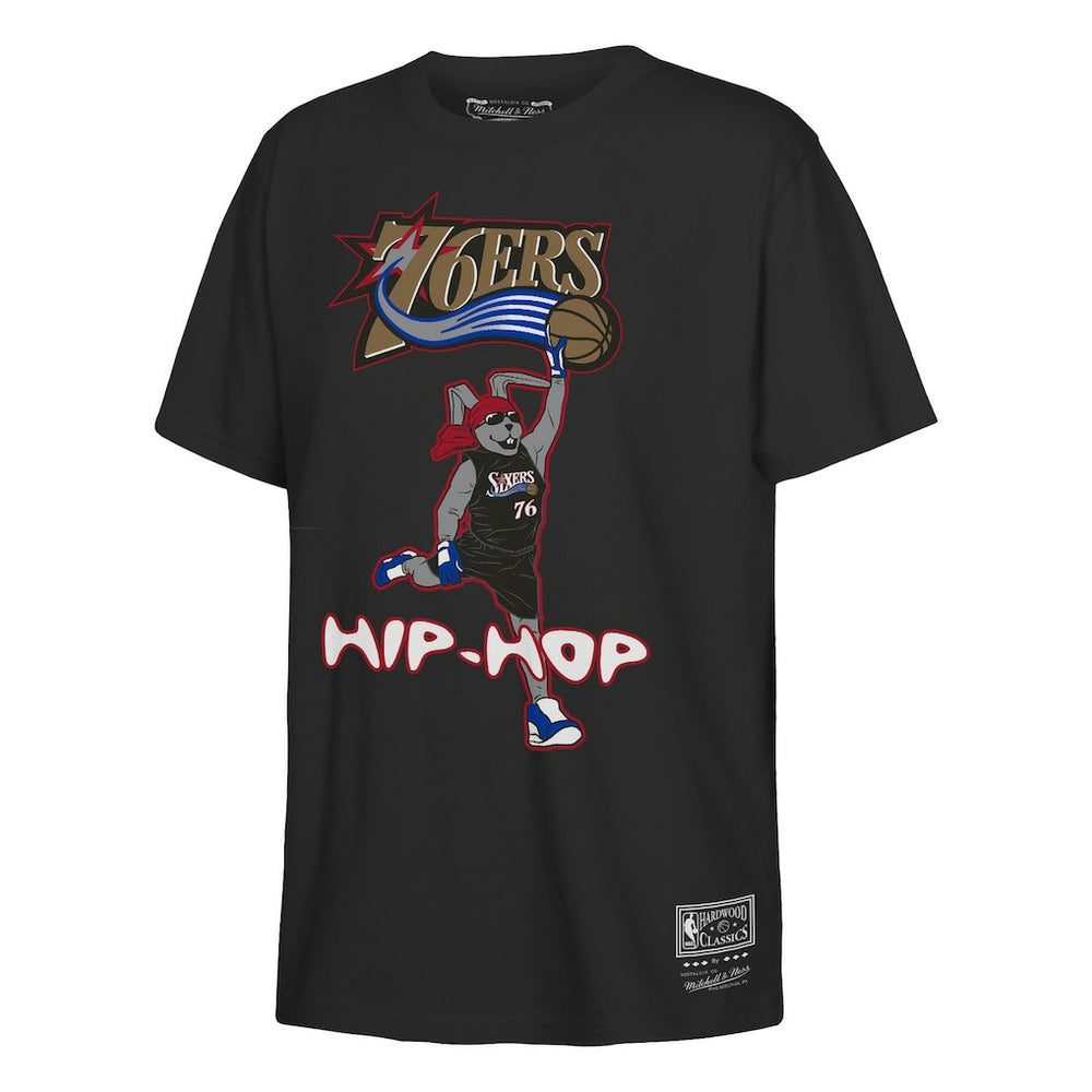 Philadelphia 76ers Youth Hip Hop T-Shirt Black