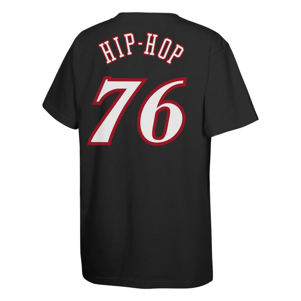 Philadelphia 76ers Youth Hip Hop T-Shirt Black