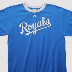 Kansas City Royals Majestic 2000s T-shirt - Blue - M by Fanatics Real Vintage T-shirts
