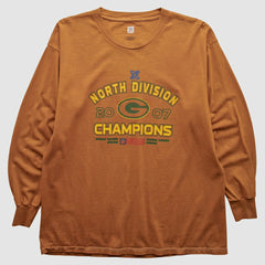 Green Bay Packers NFL 2007 Long Sleeve T-shirt Orange Vintage