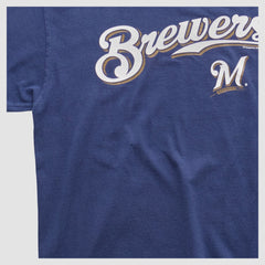 Milwaukee Brewers MLB 2000s T-shirt - Navy - M by Fanatics Real Vintage T-shirts