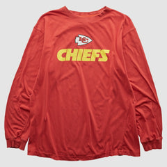 Kansas City Chiefs NFL 2000s Long Sleeve T-shirt Red Vintage