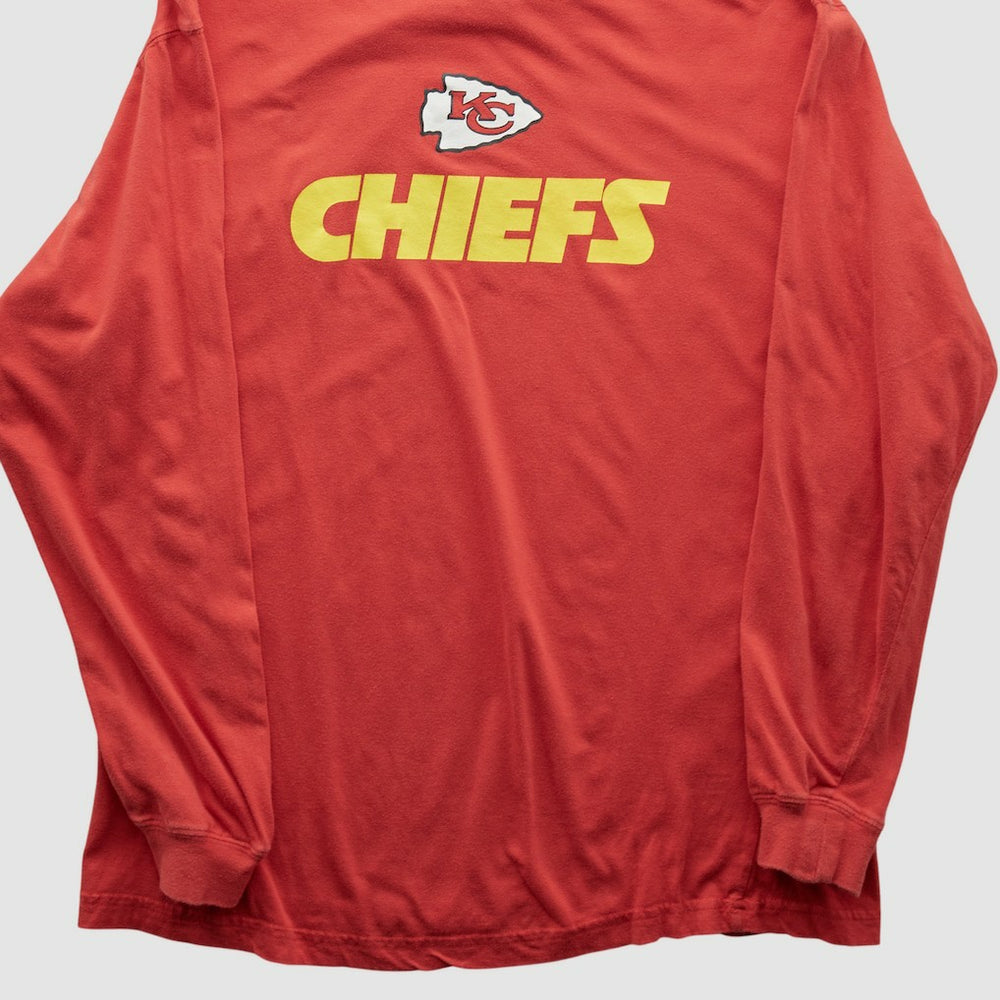Kansas City Chiefs NFL 2000s Long Sleeve T-shirt Red Vintage