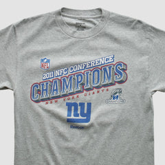 New York Giants Reebok 2011 T-shirt Heather Gray Vintage