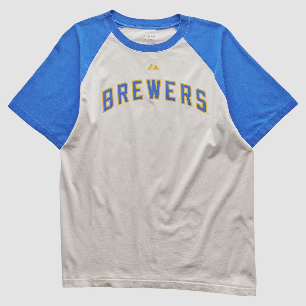 Milwaukee Brewers 2010s T-shirt - White - M by Fanatics Real Vintage T-shirts