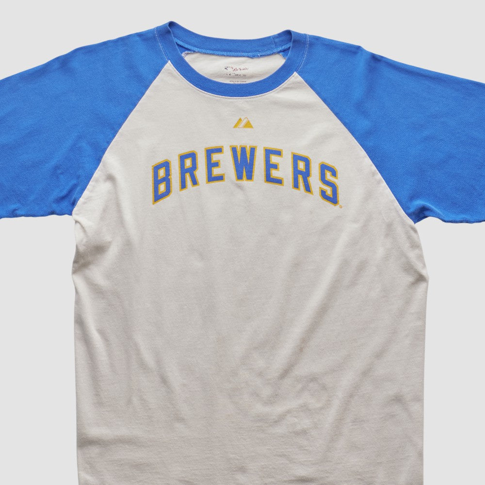 Milwaukee Brewers 2010s T-shirt - White - M by Fanatics Real Vintage T-shirts