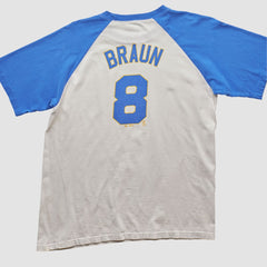 Milwaukee Brewers 2010s T-shirt - White - M by Fanatics Real Vintage T-shirts