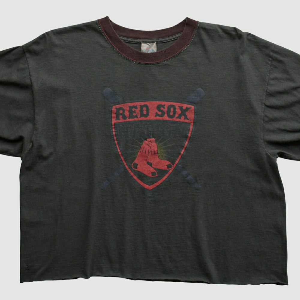 Boston Red Sox Majestic 2000s T-shirt - Charcoal - S by Fanatics Real Vintage T-shirts