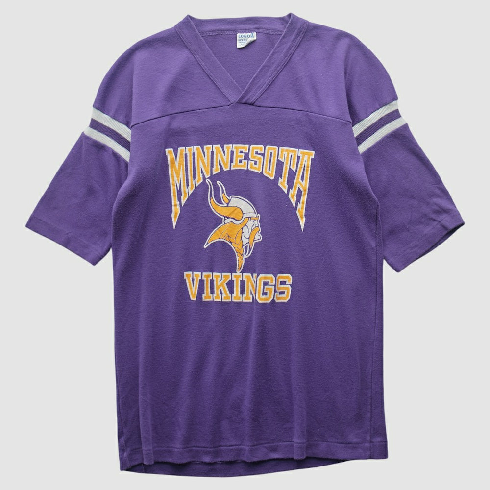 Minnesota Vikings Logo 7 90s T-shirt Purple Vintage