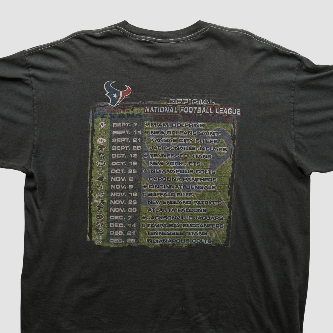 Houston Texans NFL 2000s T-shirt Charcoal Vintage
