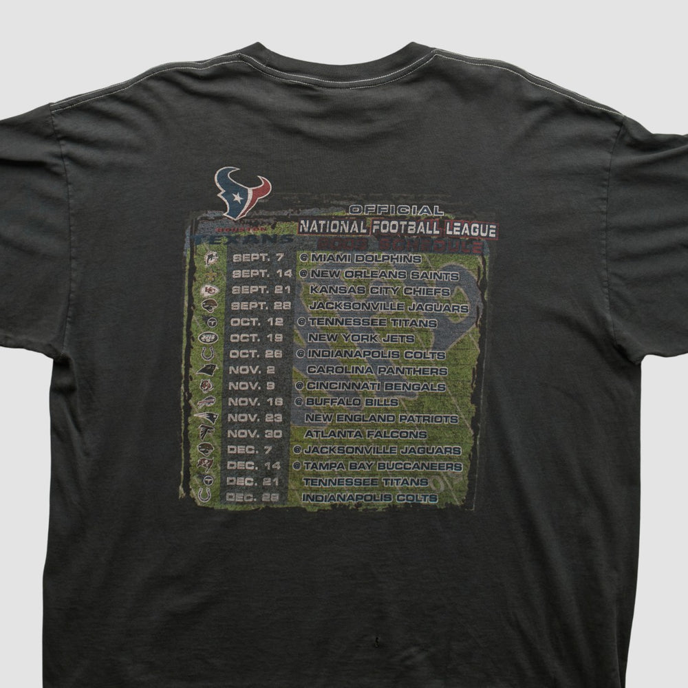 Houston Texans NFL 2000s T-shirt Charcoal Vintage