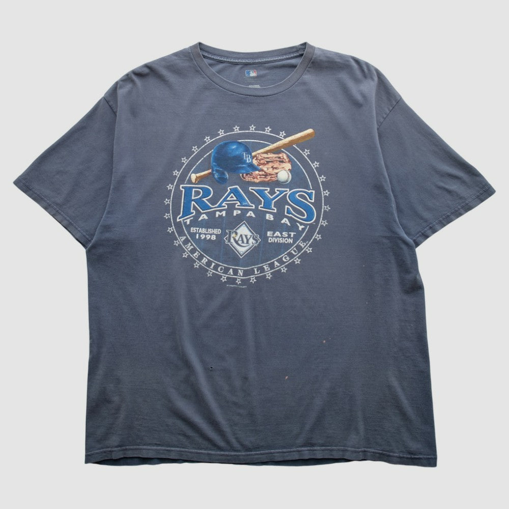 Tampa Bay Rays MLB Genuine Merchandise 2000s T-shirt - Navy - 2XL by Fanatics Real Vintage T-shirts