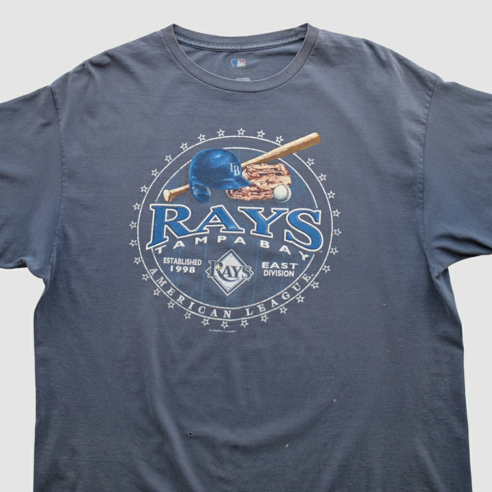 Tampa Bay Rays MLB Genuine Merchandise 2000s T-shirt - Navy - 2XL by Fanatics Real Vintage T-shirts