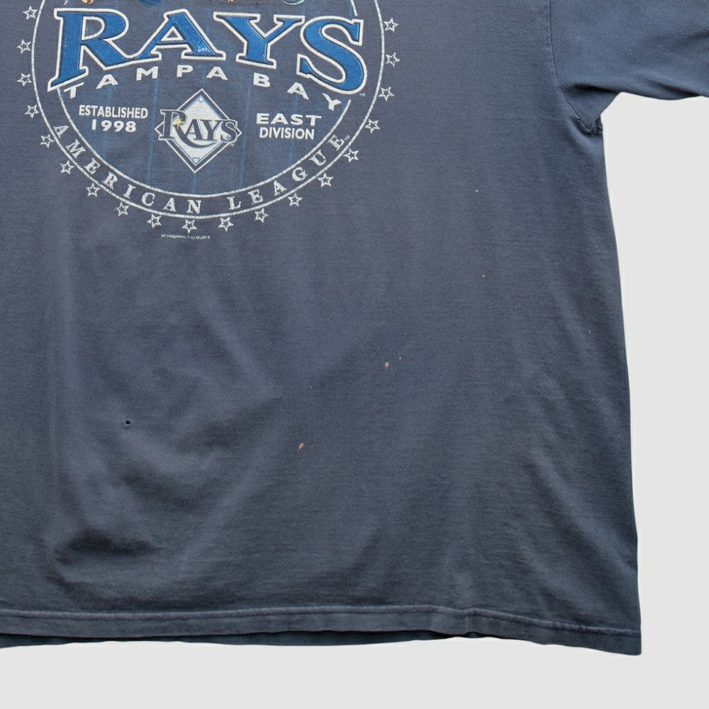Tampa Bay Rays MLB Genuine Merchandise 2000s T-shirt - Navy - 2XL by Fanatics Real Vintage T-shirts