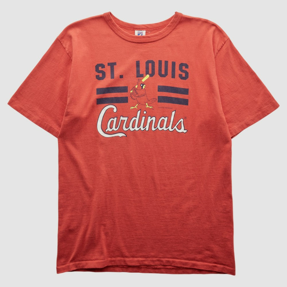 St. Louis Cardinals Logo 7 1989 T-shirt - Red - L by Fanatics Real Vintage T-shirts