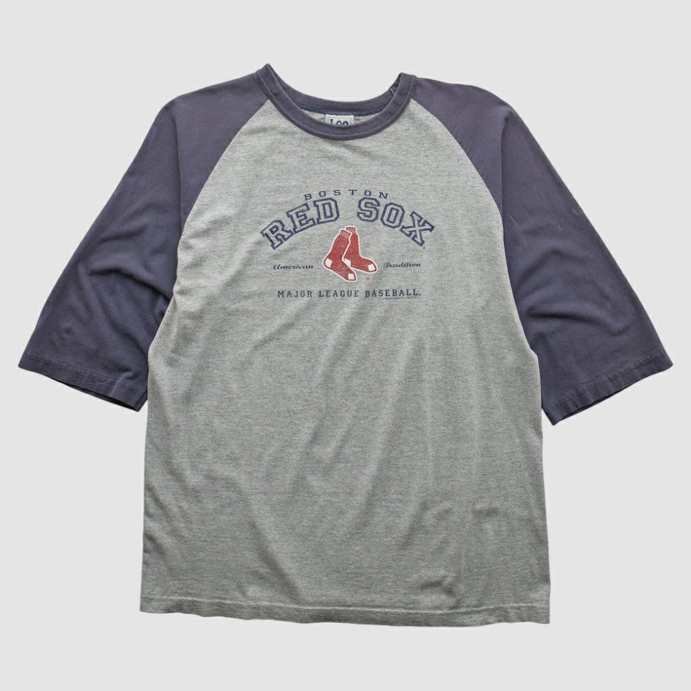 Boston Red Sox Lee Apparel 2000s T-shirt - Heather Gray - M by Fanatics Real Vintage T-shirts