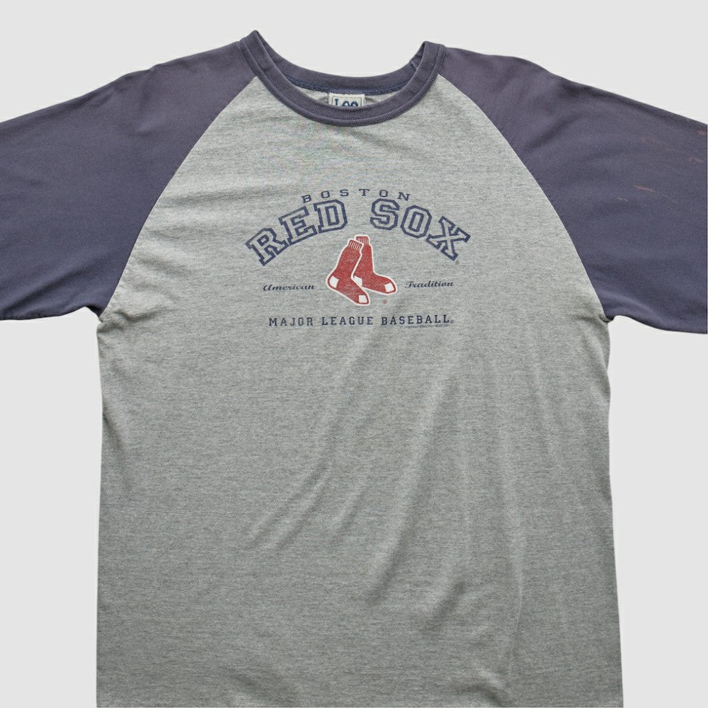 Boston Red Sox Lee Apparel 2000s T-shirt - Heather Gray - M by Fanatics Real Vintage T-shirts