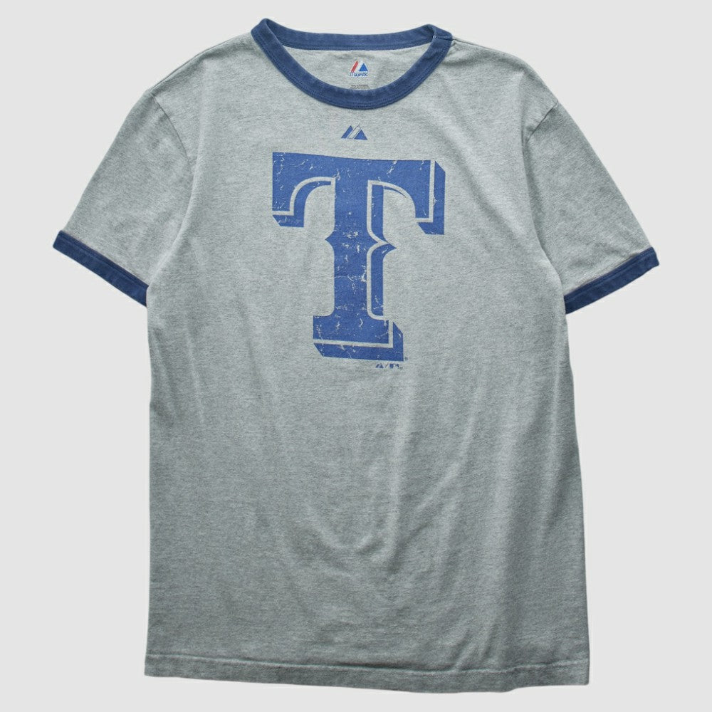Texas Rangers Majestic 2010 T-shirt - Heather Gray - S by Fanatics Real Vintage T-shirts