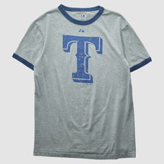 Texas Rangers Majestic 2010 T-shirt - Heather Gray - S by Fanatics Real Vintage T-shirts