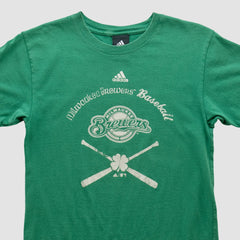 Milwaukee Brewers Adidas 2000s T-shirt - Green - XXS by Fanatics Real Vintage T-shirts