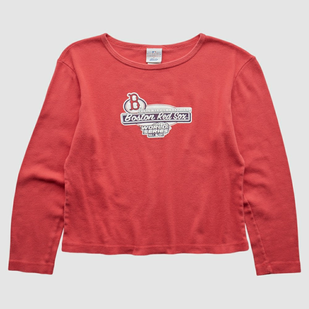 Boston Red Sox MLB 2004 Long Sleeve T-shirt - Red - S by Fanatics Real Vintage T-shirts
