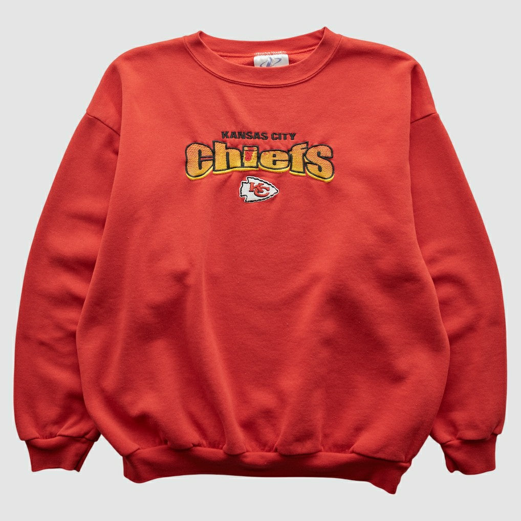 Kansas City Chiefs Logo Athletic 90s Sweatshirt Red Vintage