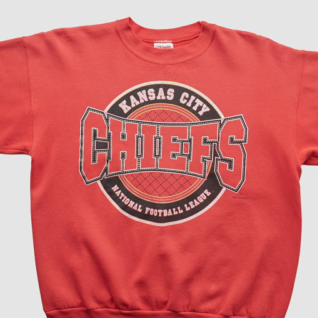 Kansas City Chiefs Hanes 90s Pullover Sweatshirt Red Vintage