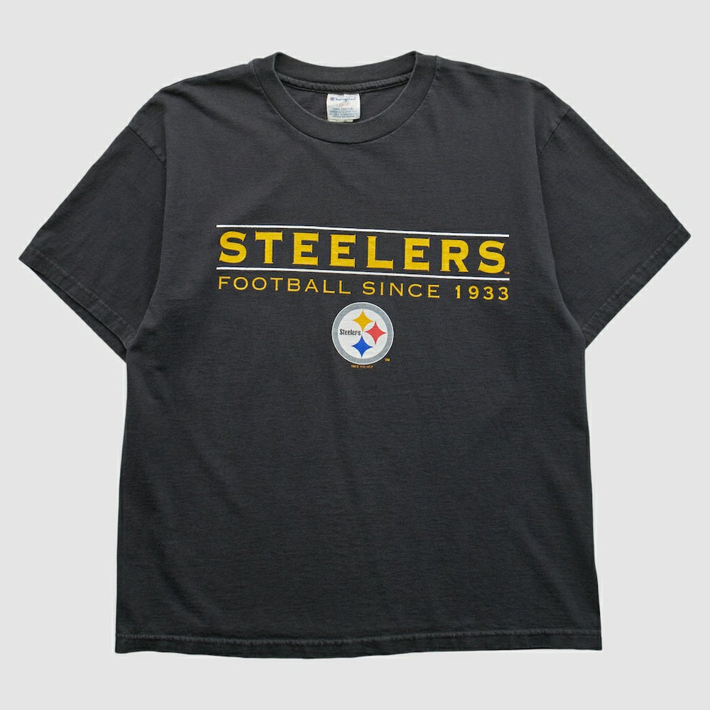 Pittsburgh Steelers Champion 1996 T-shirt Black Vintage