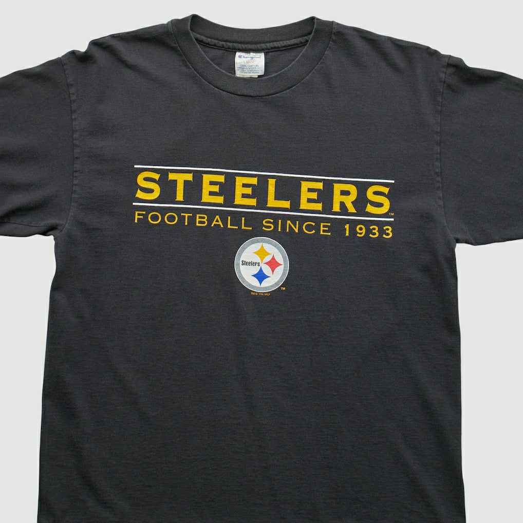 Pittsburgh Steelers Champion 1996 T-shirt Black Vintage