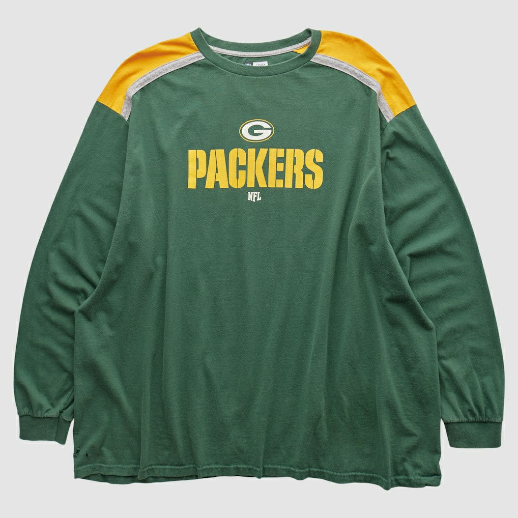 Green Bay Packers NFL 2000s Long Sleeve T-shirt Green Vintage