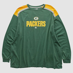 Green Bay Packers NFL 2000s Long Sleeve T-shirt Green Vintage