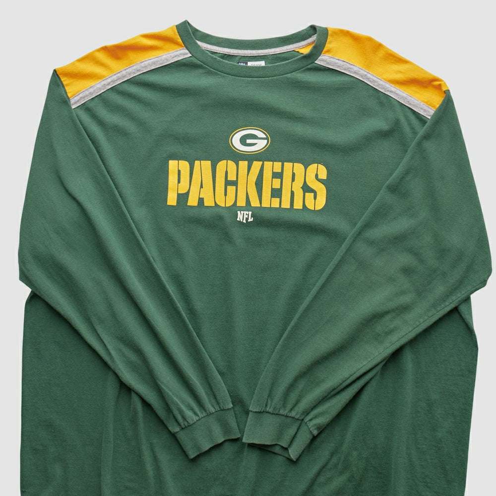 Green Bay Packers NFL 2000s Long Sleeve T-shirt Green Vintage
