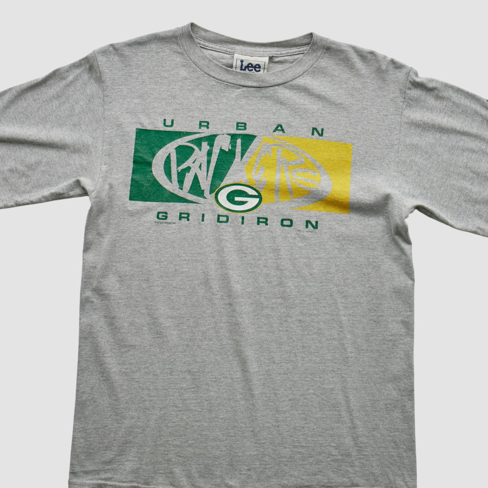 Green Bay Packers Lee Apparel 90s Long Sleeve T-shirt Heather Gray Vintage