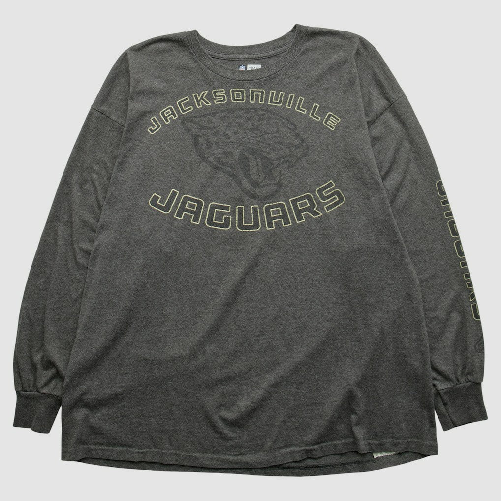 Jacksonville Jaguars NFL 2000s Long Sleeve T-shirt Dark Heather Gray Vintage