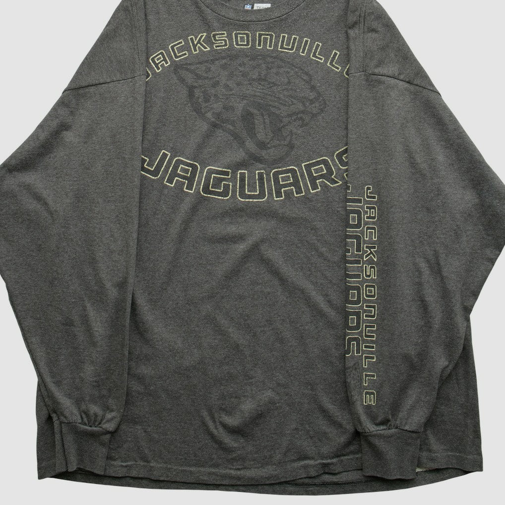 Jacksonville Jaguars NFL 2000s Long Sleeve T-shirt Dark Heather Gray Vintage