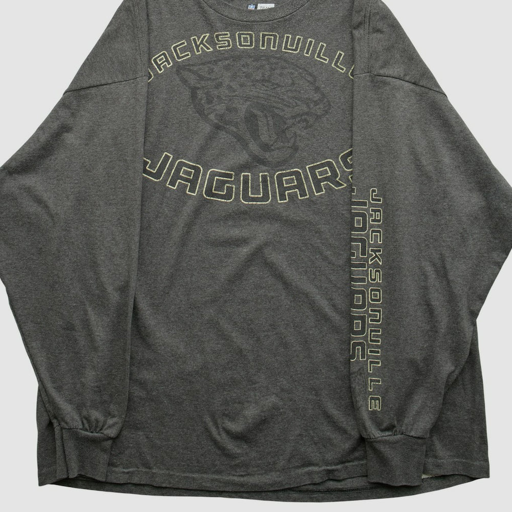 Jacksonville Jaguars NFL 2000s Long Sleeve T-shirt Dark Heather Gray Vintage