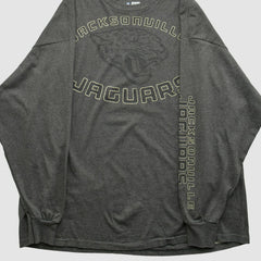 Jacksonville Jaguars NFL 2000s Long Sleeve T-shirt Dark Heather Gray Vintage