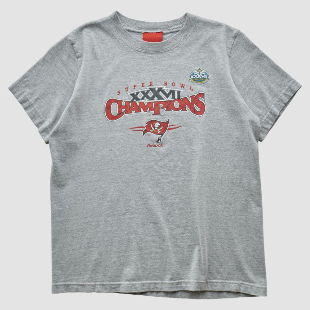 Tampa Bay Buccaneers Reebok 2003 T-shirt Heather Gray Vintage