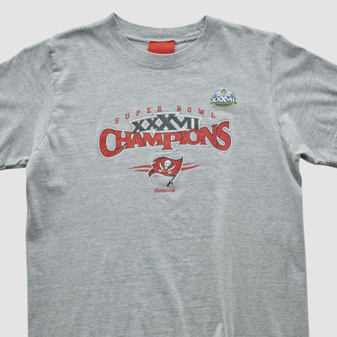 Tampa Bay Buccaneers Reebok 2003 T-shirt Heather Gray Vintage