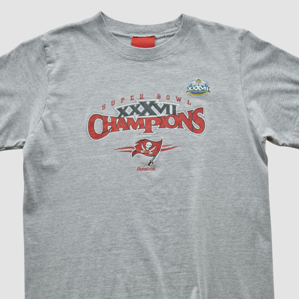 Tampa Bay Buccaneers Reebok 2003 T-shirt Heather Gray Vintage