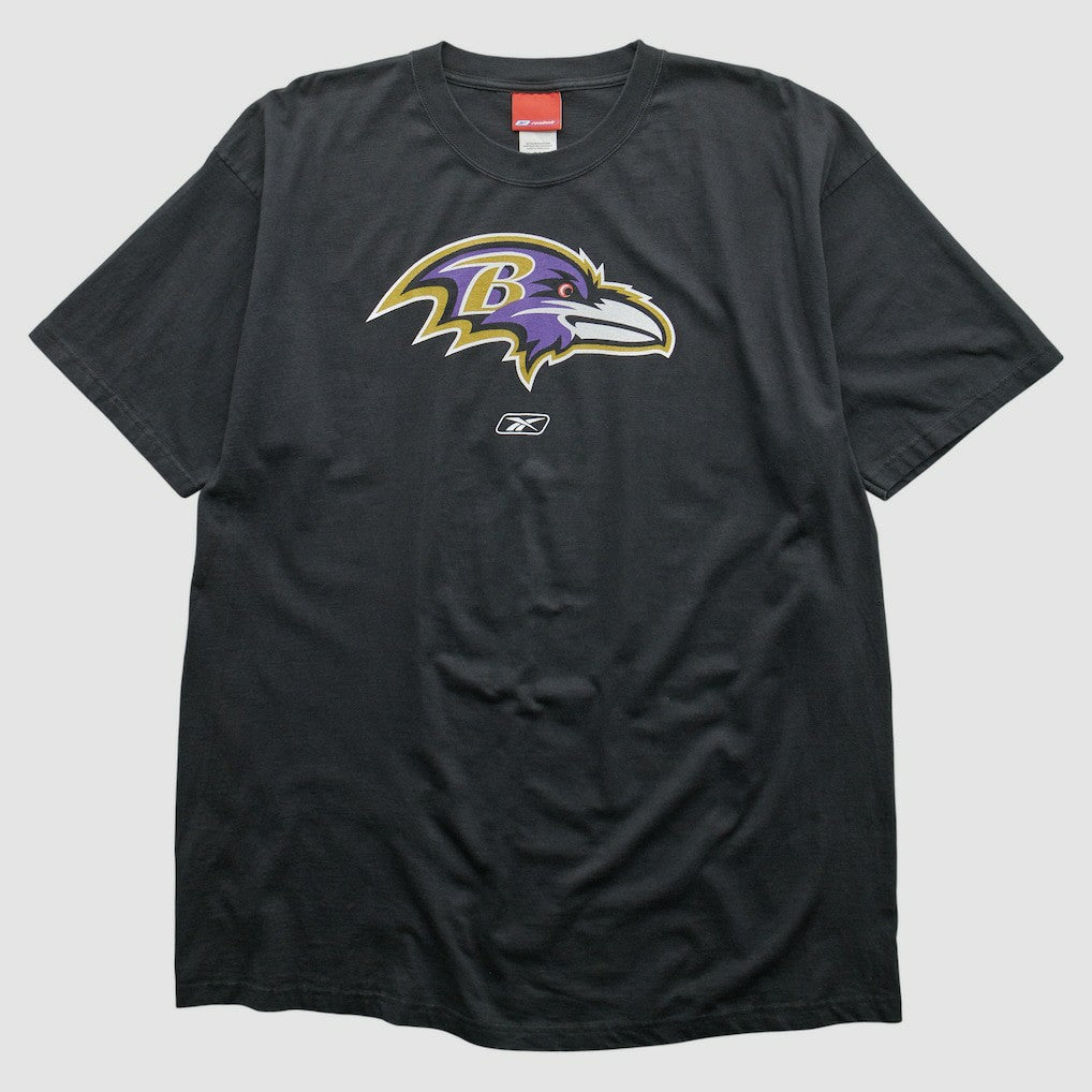 Baltimore Ravens Reebok 2000s T-shirt Black Vintage