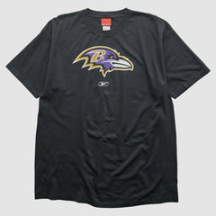Baltimore Ravens Reebok 2000s T-shirt Black Vintage