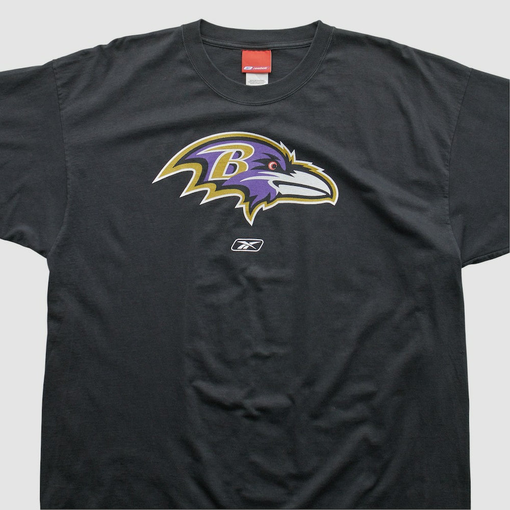 Baltimore Ravens Reebok 2000s T-shirt Black Vintage