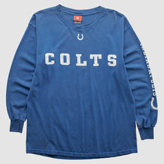 Indianapolis Colts NFL 2000s Long Sleeve T-shirt Blue Vintage