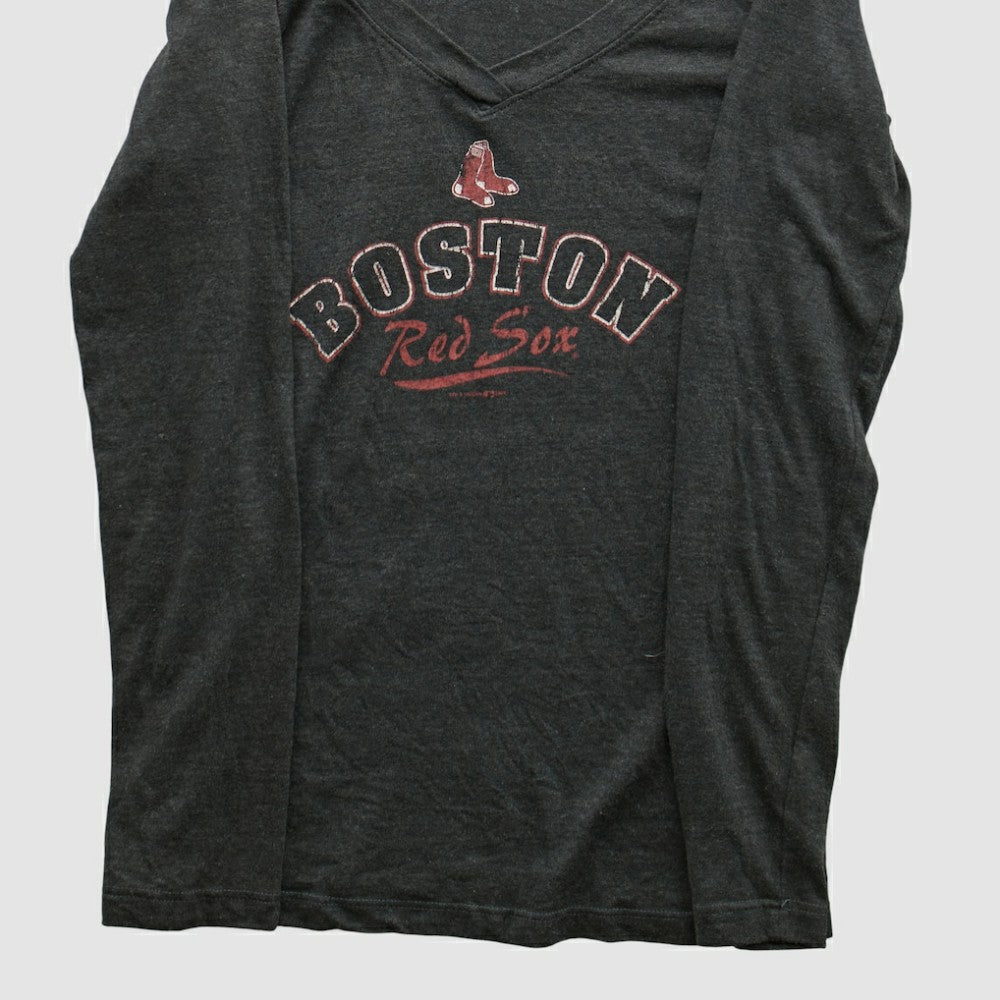 Boston Red Sox Genuine Merchandise 2010s Long Sleeve T-shirt - Charcoal - XXS by Fanatics Real Vintage T-shirts
