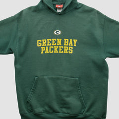 Green Bay Packers NFL 2000s Hooded Pullover Sweatshirt Green Vintage
